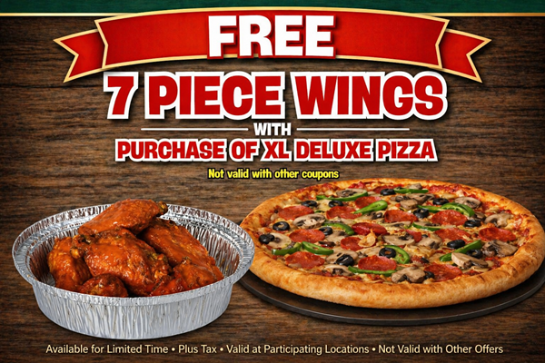 Free 7pc Wings